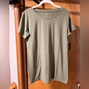 Troop olive scoop neck tee. NWT. L